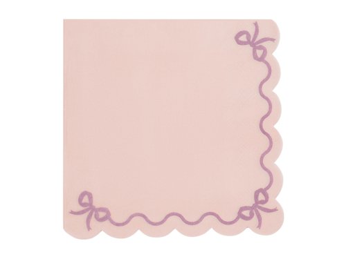 Ruffled napkins, 33x33 cm, light pink (1 pkt / 12 pc.) Ruffled napkins, 33x33 cm, light pink (1 pkt / 12 pc.)