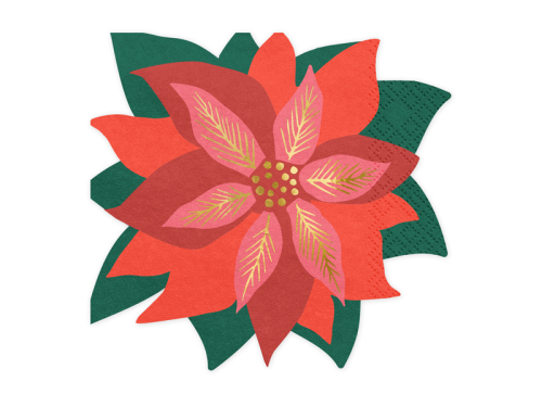 Napkins Red star of Bethlehem, mix, 14.5x15.5cm (1 pkt / 20 pc.) Napkins Red star of Bethlehem, mix, 14.5x15.5cm (1 pkt / 20 pc.)