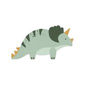 Napkins Triceratops, 18x10 cm, mix (1 pkt / 12 pc.)