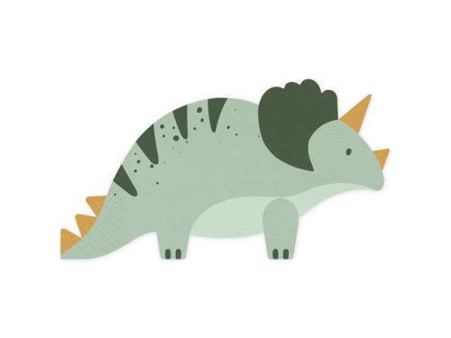 Napkins Triceratops, 18x10 cm, mix (1 pkt / 12 pc.) Napkins Triceratops, 18x10 cm, mix (1 pkt / 12 pc.)