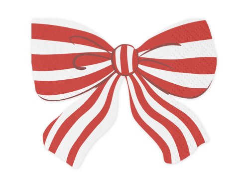 Striped Bow Napkins, 16x13 cm, mix (1 pkt / 12 pc.) Striped Bow Napkins, 16x13 cm, mix (1 pkt / 12 pc.)