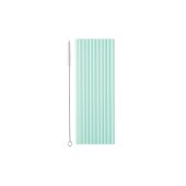 Plastic straws, 23 cm, sage (1 pkt / 12 pc.)