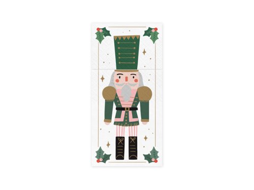 Cutlery bag Nutcracker, 10x20 cm, mix (1 pkt / 6 pc.) Cutlery bag Nutcracker, 10x20 cm, mix (1 pkt / 6 pc.)