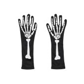 Glow in the Dark Gloves, black, size S/M