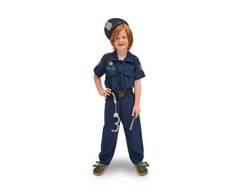 Policeman costume with accessories, for a child, size 96-116
