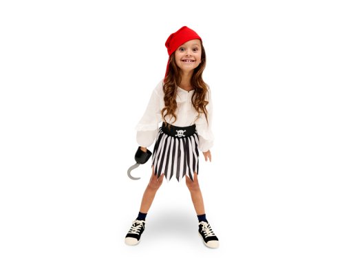 Pirate costume with hook, for a girl Pirate costume with hook, for a girl