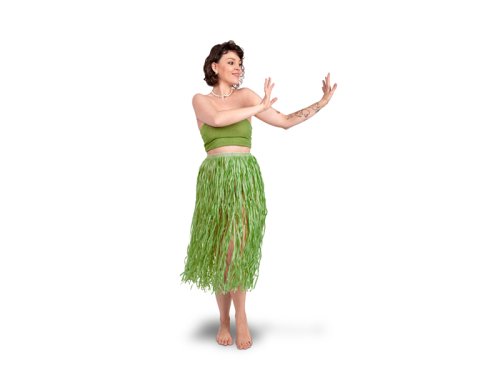 Raffia Skirt, Adult Size, Green Raffia Skirt, Adult Size, Green
