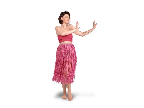 Raffia Skirt, Adult Size, Pink Raffia Skirt, Adult Size, Pink
