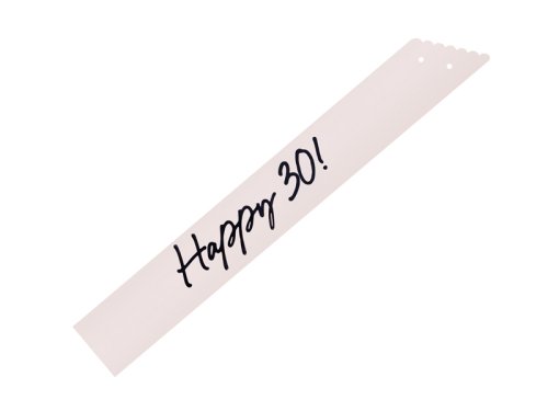 Happy 30 Sash, cream, 76 cm Happy 30 Sash, cream, 76 cm