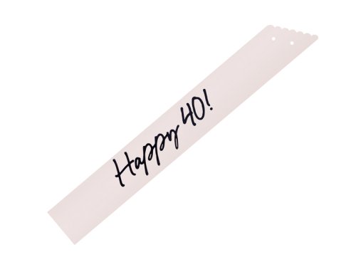 Happy 40 Sash, cream, 76 cm Happy 40 Sash, cream, 76 cm