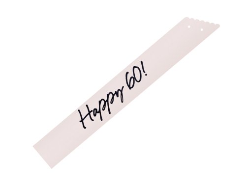 Happy 60 Sash, cream, 76 cm