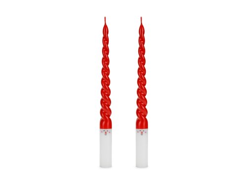 Taper candles Santa, 25 cm, mix (1 pkt / 2 pc.) Taper candles Santa, 25 cm, mix (1 pkt / 2 pc.)
