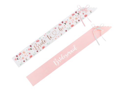 Sashes Bride to be & Bridesmaid, mix, 76cm (1 pkt / 6 pc.) Sashes Bride to be & Bridesmaid, mix, 76cm (1 pkt / 6 pc.)