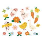 Temporaryt tattoos Easter, mix (1 pkt / 20 pc.)