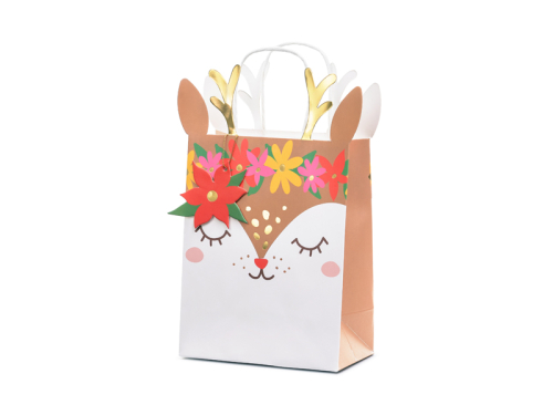 Gift bag Deer, mix, 20.5x30x10.5cm Gift bag Deer, mix, 20.5x30x10.5cm