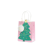 Gift bag Christmas tree , mix, 14x20.5x8cm