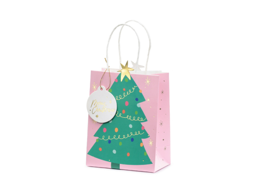 Gift bag Christmas tree , mix, 14x20.5x8cm Gift bag Christmas tree , mix, 14x20.5x8cm