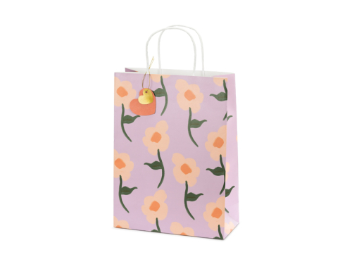 Gift bag Flowers, mix,  10x24x32 cm