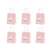 Gift bag Boo, pink, 14x18x8cm