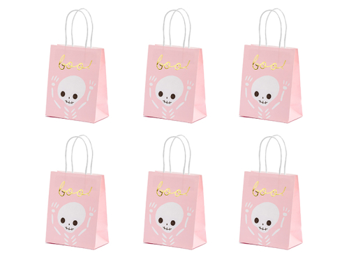Gift bag Boo, pink, 14x18x8cm