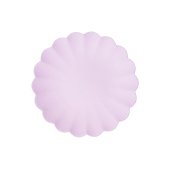 Plastic plates Frill, 22 x 22 cm, violet (1 pkt / 4 pc.)