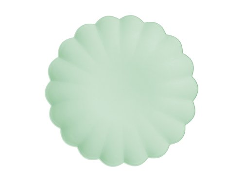 Plastic plates Frill, 22 x 22 cm, sage (1 pkt / 4 pc.) Plastic plates Frill, 22 x 22 cm, sage (1 pkt / 4 pc.)
