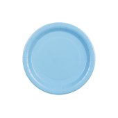 Paper Plates, light blue, 23 cm (1 pkt / 6 pc.)