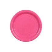 Paper Plates, dark pink, 23 cm (1 pkt / 6 pc.)