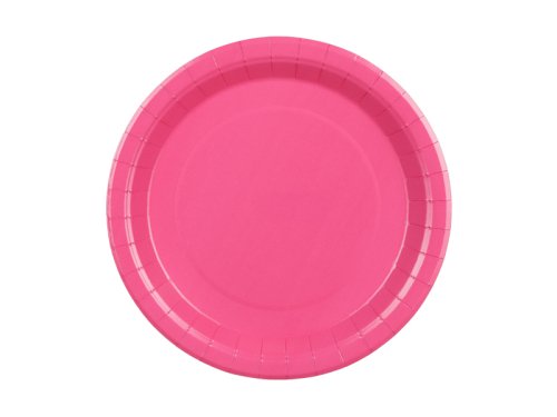 Paper Plates, dark pink, 23 cm (1 pkt / 6 pc.) Paper Plates, dark pink, 23 cm (1 pkt / 6 pc.)