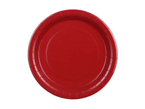Paper Plates, dark red, 23 cm (1 pkt / 6 pc.) Paper Plates, dark red, 23 cm (1 pkt / 6 pc.)