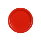 Paper Plates, red, 23 cm (1 pkt / 6 pc.)