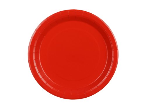 Paper Plates, red, 23 cm (1 pkt / 6 pc.) Paper Plates, red, 23 cm (1 pkt / 6 pc.)