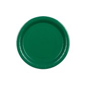 Paper Plates, dark green, 23 cm (1 pkt / 6 pc.)