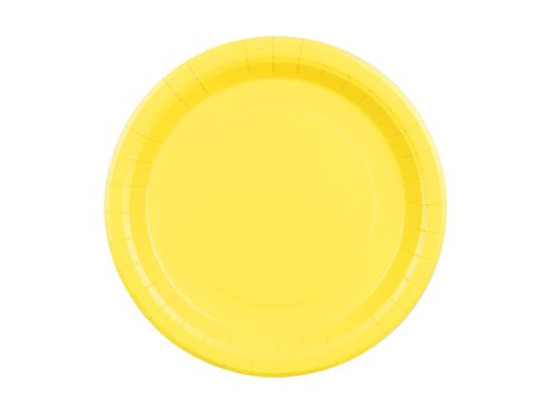 Paper Plates, yellow, 23 cm (1 pkt / 6 pc.) Paper Plates, yellow, 23 cm (1 pkt / 6 pc.)
