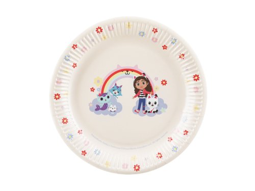 Paper plates Gabby's Dollhouse, mix, 23 cm (1 pkt / 6 pc.) Paper plates Gabby's Dollhouse, mix, 23 cm (1 pkt / 6 pc.)