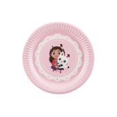 Paper plates Gabby's Dollhouse, mix, 18 cm (1 pkt / 6 pc.)