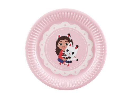 Paper plates Gabby's Dollhouse, mix, 18 cm (1 pkt / 6 pc.) Paper plates Gabby's Dollhouse, mix, 18 cm (1 pkt / 6 pc.)