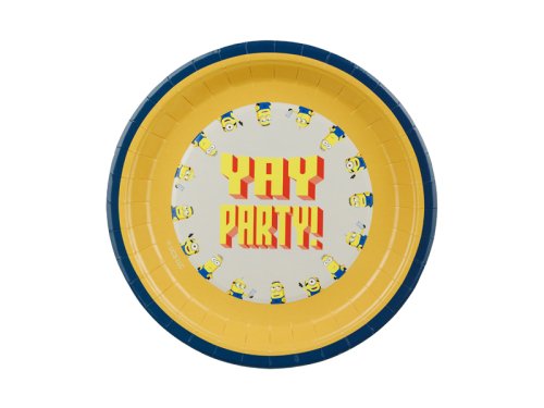 Paper plates Minions, 23 cm, mix (1 pkt / 6 pc.) Paper plates Minions, 23 cm, mix (1 pkt / 6 pc.)