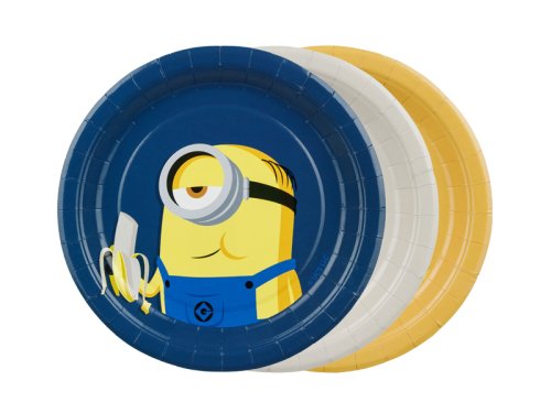 Paper plates Minions, 18 cm, mix (1 pkt / 6 pc.) Paper plates Minions, 18 cm, mix (1 pkt / 6 pc.)
