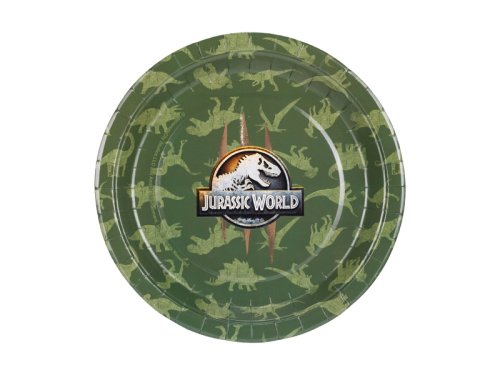 Paper plates Jurassic World, 23 cm, mix (1 pkt / 6 pc.) Paper plates Jurassic World, 23 cm, mix (1 pkt / 6 pc.)