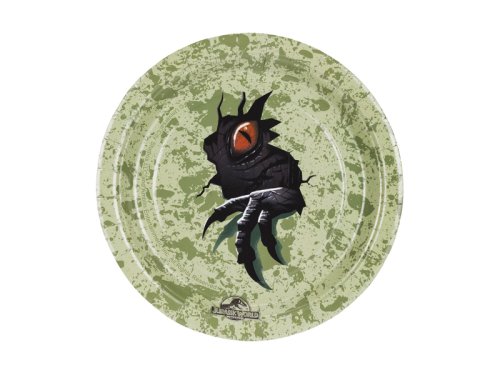 Paper plates Jurassic World, 18 cm, mix (1 pkt / 6 pc.) Paper plates Jurassic World, 18 cm, mix (1 pkt / 6 pc.)