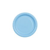 Paper Plates, light blue, 18 cm (1 pkt / 6 pc.)