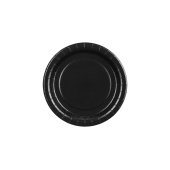 Paper Plates, black, 18 cm (1 pkt / 6 pc.)