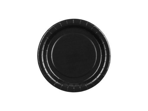 Paper Plates, black, 18 cm (1 pkt / 6 pc.) Paper Plates, black, 18 cm (1 pkt / 6 pc.)