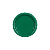 Paper Plates, dark green, 18 cm (1 pkt / 6 pc.)