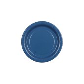 Paper Plates, dark blue, 18 cm (1 pkt / 6 pc.)
