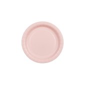 Paper Plates, light pink, 18 cm (1 pkt / 6 pc.)