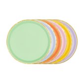 Plates, mix, 21 cm (1 pkt / 6 pc.)
