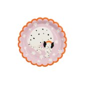 Paper plates Dalmatian, 18x18 cm, mix (1 pkt / 6 pc.)