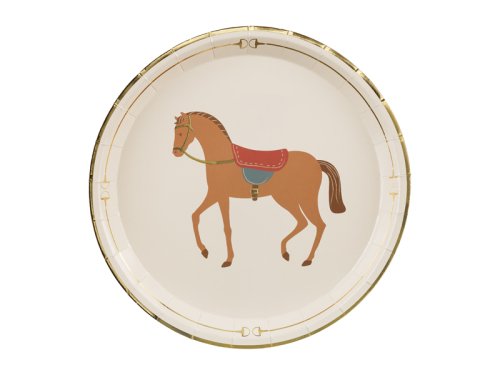Plates Horse, mix, 23 cm (1 pkt / 6 pc.) Plates Horse, mix, 23 cm (1 pkt / 6 pc.)